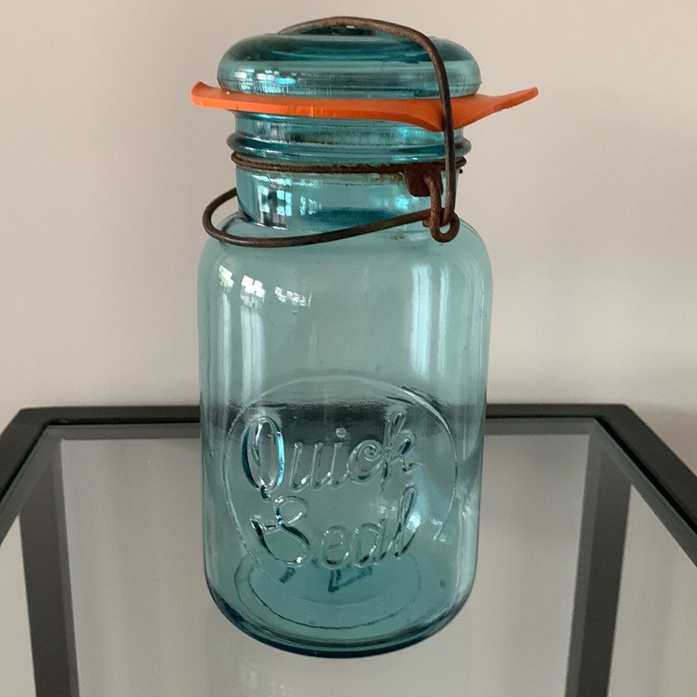 Blue Quick Seal Canning Jar